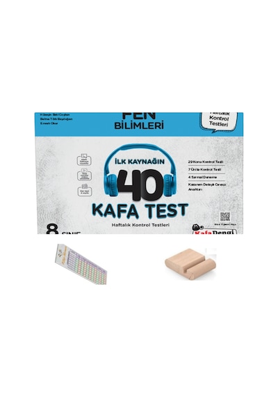 Kafadengi 8. Sınıf Fen Bilimleri 40 Kafa Test Lgs 2026 +telefon Tutucu+çözüm Ayracı