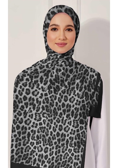 İpekal Soft Pamuk Şal-70 X 190 -06098 Siyah-Gri