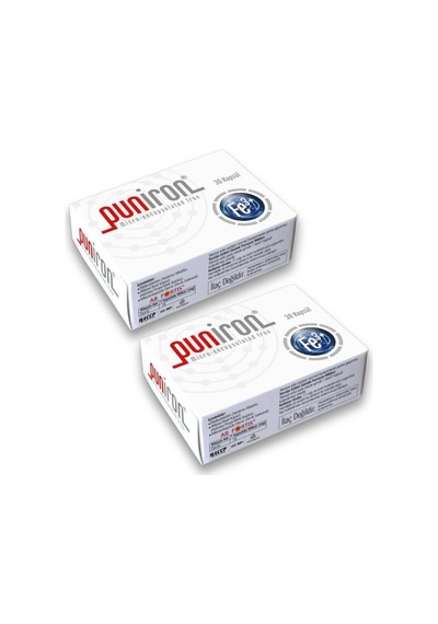 Puniron Mikroenkapsüle Demir 30 Kapsül x 2 Adet