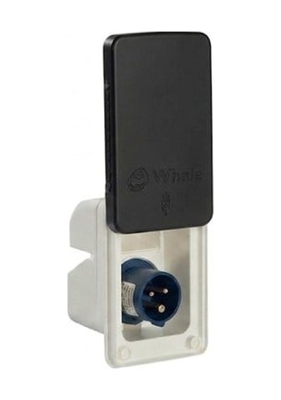 Whale Şebeke Elektrik Girişi 230v Siyah Kapaklı