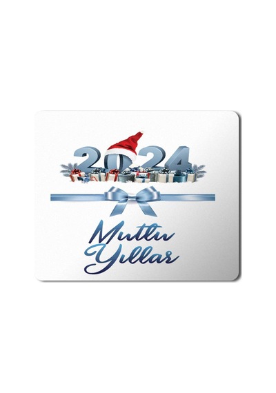 2024 Mutlu Yıllar Yılbaşı Şapkası Mousepad Mouse Pad