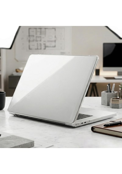Macbook Uyumlu Air 13.6 İnç A2681 M2 - A3113 M3 A3240 M4 Çip Kılıf Hardcase Şeffaf