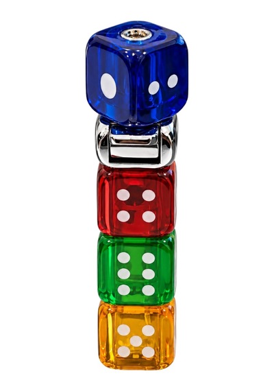Hunter Tek Torch Pürmüz Mavi Zar Design Işıklı Puro Çakmağı Ack004