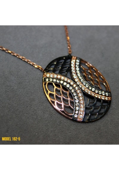 Osmanlı Motif Oval Kolye (407400118)