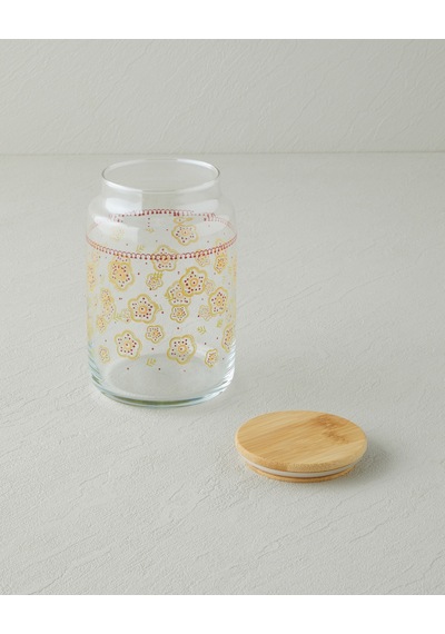 English Home Nostalgic Serenity Cam Kavanoz 500 Ml Kırmızı-sarı