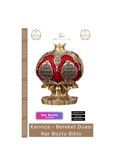 Biblo Polyester Sarı Küçük Boy Dekoratif Hediyelik Obje Şık Modern Ev Bereket Nar Boytu Biblo