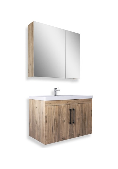 Teta Home Yalova 80 Cm Mdf Banyo Dolabı Seti Atlantik Çam Atlantik Çam