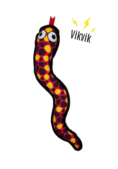Havhav Vikvik Sesli Büyük Irk Peluş Yılan Köpek Oyuncağı