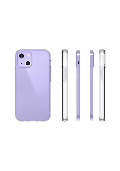 Apple Uyumlu iPhone 15 Plus Kılıf Kamera Korumalı Şeffaf Kalın Üstün Koruma Silikon Cherena