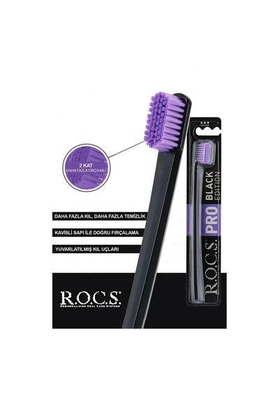 Rocs Pro 5940 Ultra Soft Diş Fırçası - Siyah Mor
