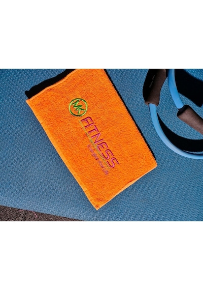 Spor Fitness Havlusu 40x100 Cm Pamuklu Turuncu