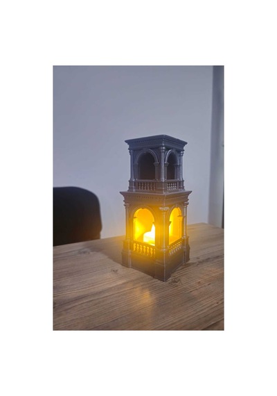 3d Dekoratif Osmanlı Dönemi Saray Kulesi Temalı Led Mumluk Ve Biblo Led Mum Hediyedir