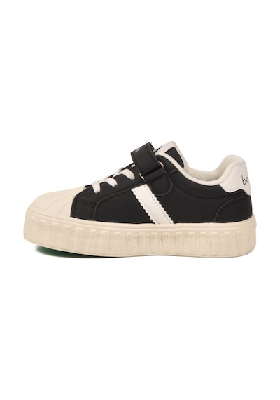 United Colors Of Benetton Siyah Beyaz Cırtlı Bağcıklı Unisex Çocuk Spor Ayakkabı Bnı-11558 P SİYAH-BEYAZ