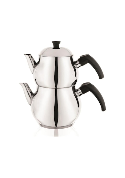 Schafer Base Çelik Çaydanlık Takımı -4 Prç.-Inox Gri