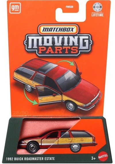 Matchbox 2026 1:64 Arabalar 1992 Buıck Roadmaster Estate Jhv62 Çok Renkli