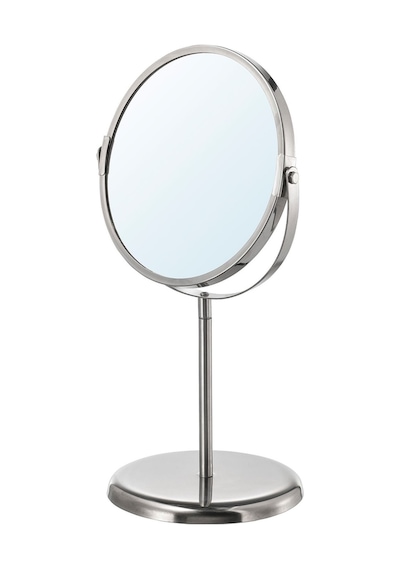 Ayna Ayaklı Banyo Makyaj Tıraş Aynası Bır Taraf Büyüteçli Çap 17 Cm Yükseklik 33 Cm Diğer