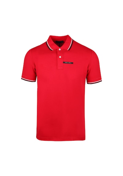 Prada Erkek Polo Yaka T-shırt Sjn256-322-f0aa6 Kirmizi