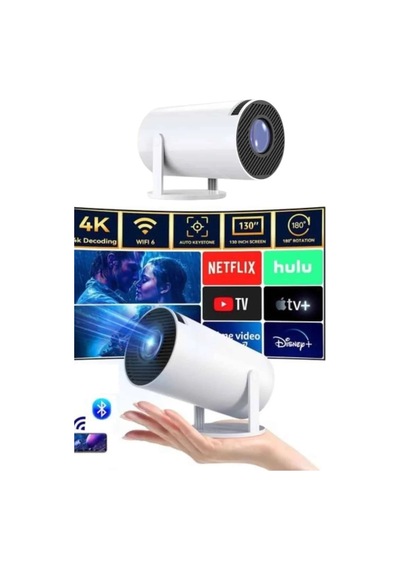 Home Taşınabilir Projeksiyon Ayaklı Projektör Android Uyumlu Hdmı Girişli