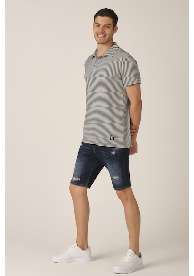 Alexander Gardi Alexandergardı Düğmesiz Polo Yaka T-shirt E21-84000 Turuncu