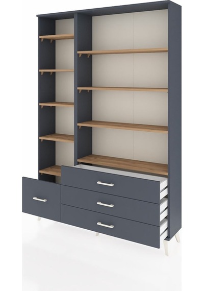 Arges Dolap 9 Raflı 4 Çekmeceli 132x30x195 Antrasit-çam/antr... Antrasit Arges Dolap 9 Raflı 4 Çekmeceli 132x30x195 Antrasit-çam/antr... Antrasit