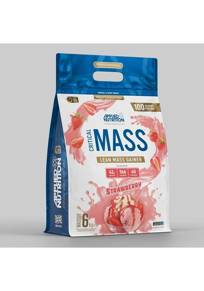 Applied Nutrition Critical Mass Professional - Lean Mass Gainer 6 KG - 40 Servis çilek