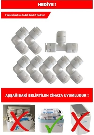 Sulook Ihlas Aura Cebilon Plus Uyumlu Su Arıtma Cihazı 12 Inç Inline 5'li Membranlı Filtre Seti
