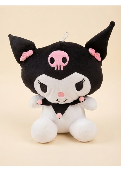 Peluş Kuromi Siyah-45 Cm Siyah-beyaz
