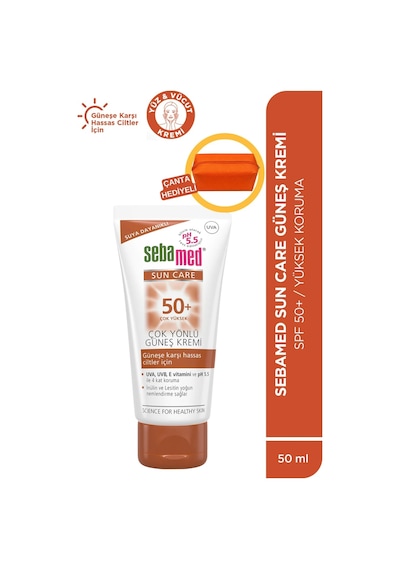 Sebamed Suncare Plaj Aynası Hediyeli - SPF 50+ UVA UVB Filtresi - E Vitamini Yüksek Koruma Yüz Güneş Kremi 50 ML Seti Sebamed Suncare Plaj Aynası Hediyeli - SPF 50+ UVA UVB Filtresi - E Vitamini Yüksek Koruma Yüz Güneş Kremi 50 ML Seti