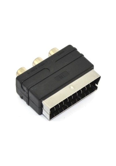 Scart To Rca Skart Av Çevirici Dönüştürücü Lcd Plazma Tüplü Tv