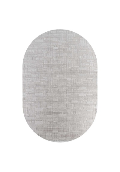 Luxera Modern Perfectly Yün Tuşeli Akrilik Oval Halı Lu04 Bej