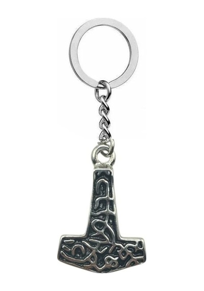 Thor Un Çekici Mjölnir Figürlü Unisex Anahtarlık Güç Ve Koruma Temalı Mitolojik Tasarım
