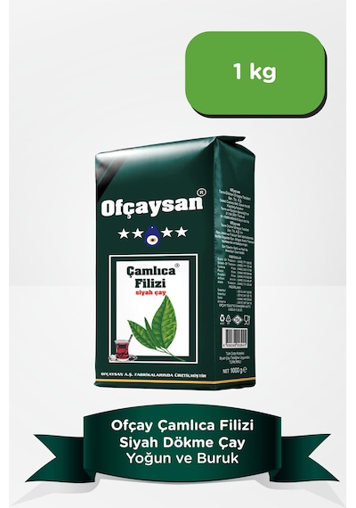 Ofçaysan Çamlıca Filizi Siyah Dökme Çay 1 KG