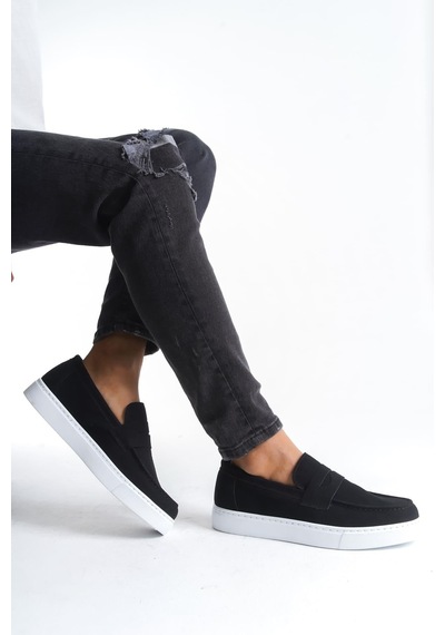 Ay Mood Slw180 Estilo X Bağcıksız Süet Erkek Günlük Spor Klasik Ayakkabı Sbt - Siyah Bt Siyah Ay Mood Slw180 Estilo X Bağcıksız Süet Erkek Günlük Spor Klasik Ayakkabı Sbt - Siyah Bt Siyah
