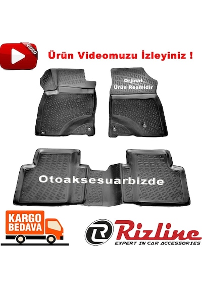 Honda Civic 3D Paspas Havuzlu Siyah Hb 2016-2019 Arası Rizline N11.33481