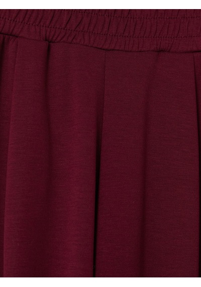 Lcw Petite Bordo Soft Touch Kadın Pileli Eşofman Altı