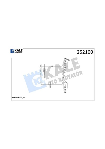 Kalorifer Radyatörü 2 Sıra Al Pl Clıo Iı-kangoo 98- Kale Radyatör 7701044790