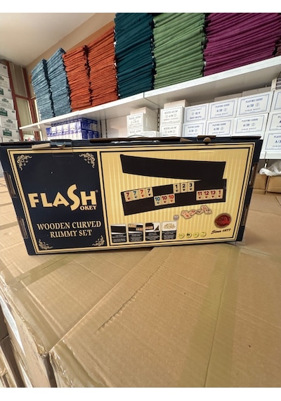Flash Oval Ağaç Okey Takımı