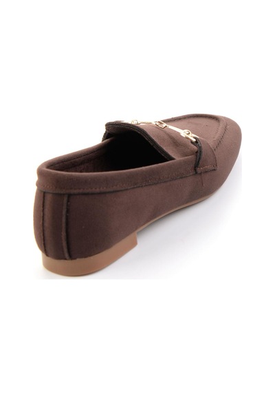 Bambi Kahve Kadın Loafer Ayakkabı K01671057872 Kahve