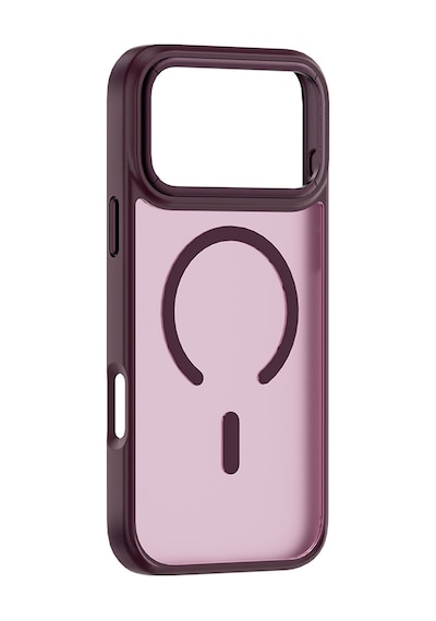 Apple iPhone Uyumlu 18 Pro Max Kılıf Wiwu Fgg-012 Armorpro Serisi M-safe Özellikli Parmak İzi Önleyici Bordo