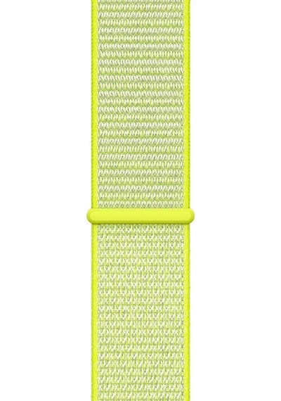 Apple Uyumlu Watch 38-40 Kumaş Kayış - Sarı