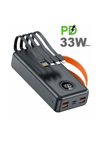 Sprange Sr-p43 30.000 Mah 33w Hızlı Şarj Powerbank Siyah