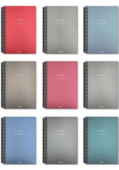 Papirüs Note Case Spiralli Sert Kapak 16x23 120yp. Çizgisiz Defter Çok Renkli