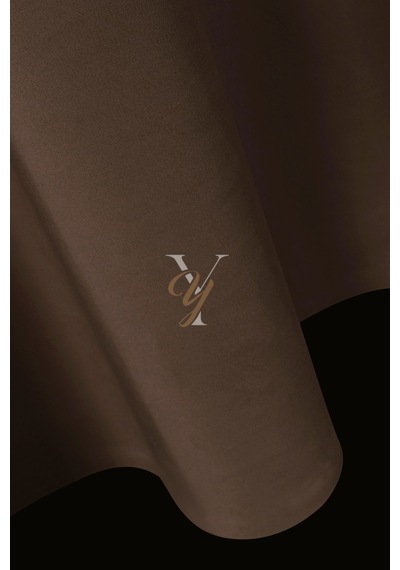 İpek Kadife Fon Perde V-35 Mocha Mocha