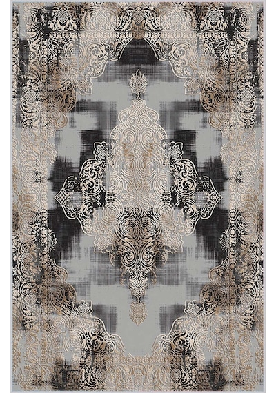 Rovigo Home Dijital Baskı Yıkanabilir Kaymaz Taban Salon Halısı Rvg0394 Kahverengi