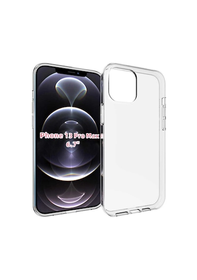 Goocamp Apple iPhone 13 Pro Max Uyumlu Süper Silikon Kılıf-renksiz Renksiz