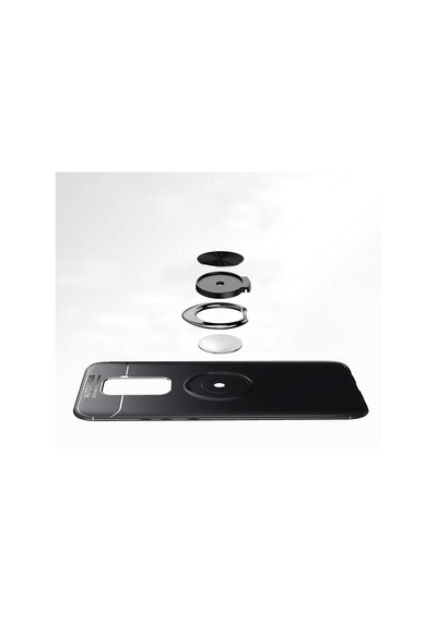 Huawei Mate 30 Lite Kılıf Zore Ravel Silikon Kapak Mavi