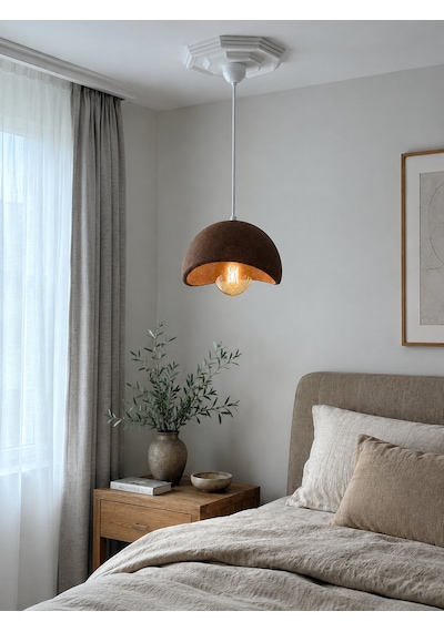 Solea Avize - İskandinav Modern Sarkıt Avize - Balkon, Salon, Yatak Odasına Uygun - Kahverengi