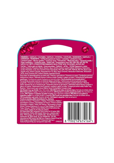 Comfortglide Sugarberry Kokulu Miami Kadın 3'lü Yedek Bıçak