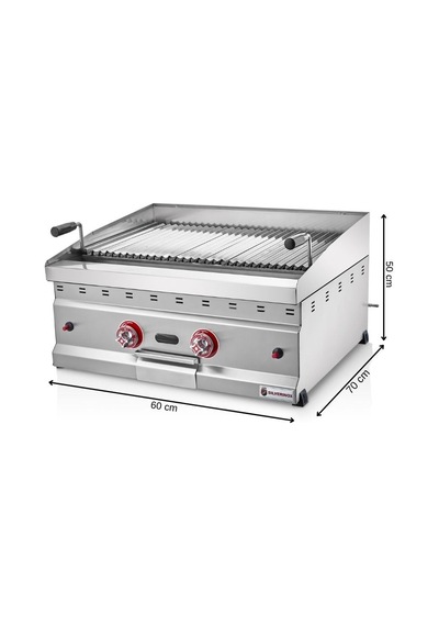 Silverinox Doğalgazlı Set Üstü Amerikan Lavtaşlı Izgara 70 Cm Diğer