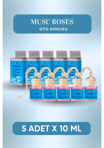 Musc Roses Parfümlü Oto Kokusu 5x10 Ml